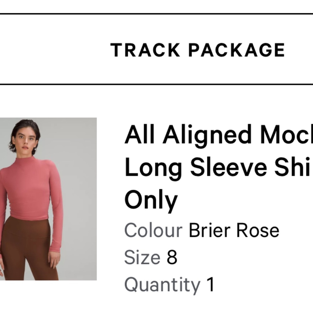 Lululemon align mock neck long sleeve